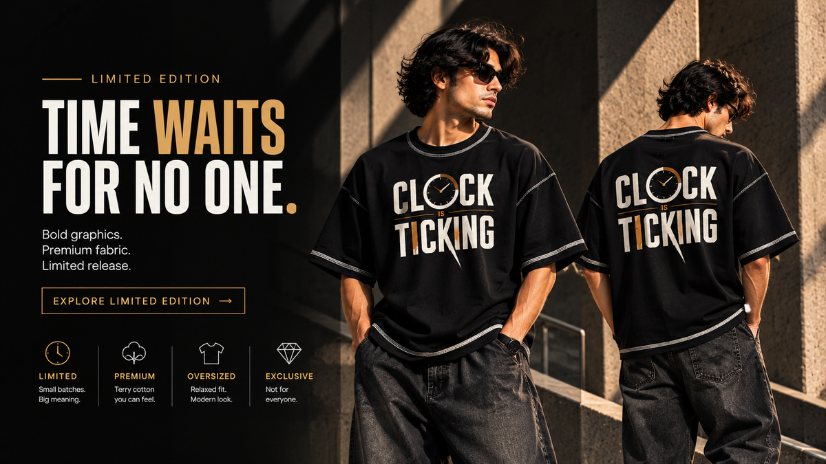 CLOCK IS TICKING Limited Edition desktop banner