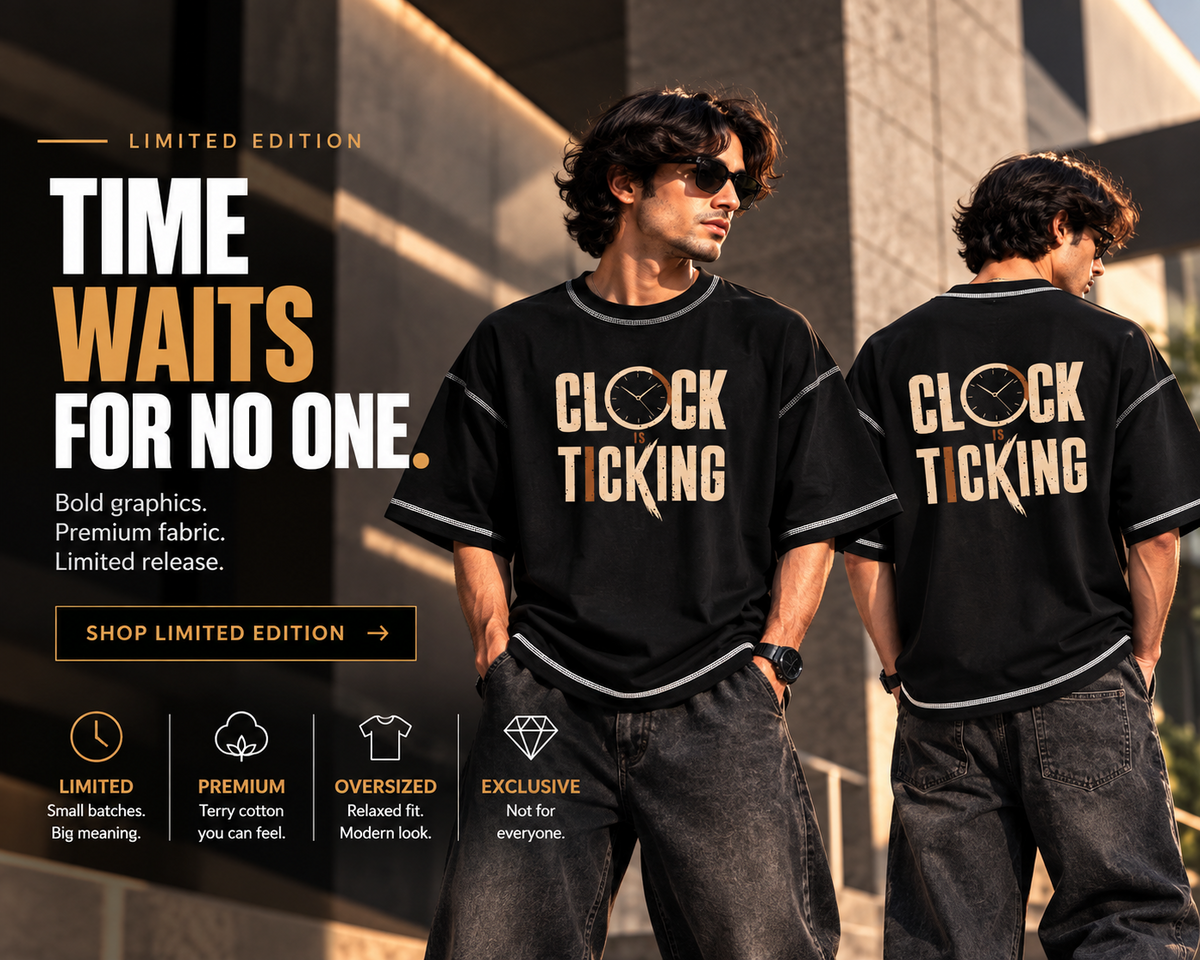 CLOCK IS TICKING Limited Edition mobile banner